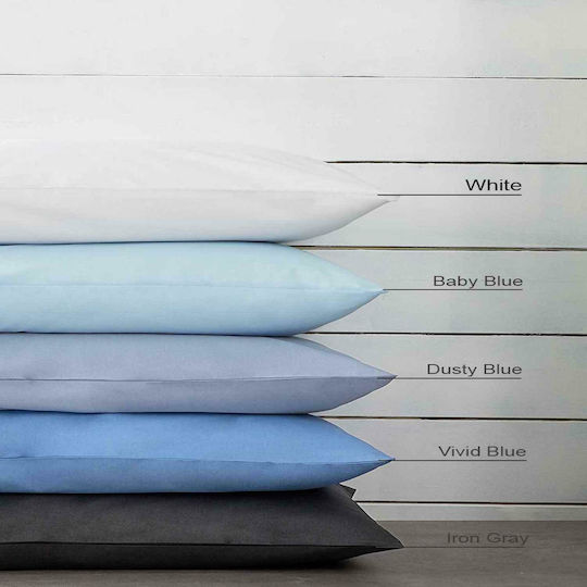 Nima Sheet for Single Bed 160x260cm. Unicolors White