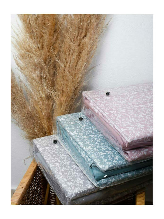 Sunshine Sheet Sets Double with Elastic 150x205+30cm. Cotton Feelings 920 Grey 4pcs