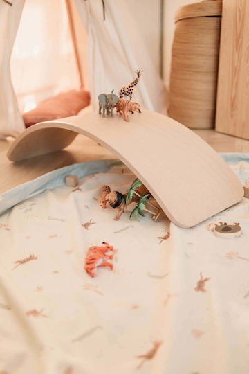 Play&go Jungle Детски Килими Бял 140x140см