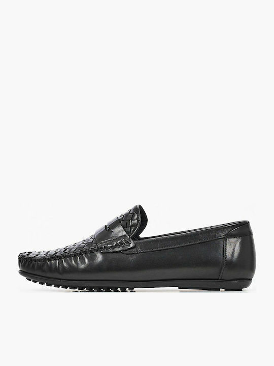 Men's Leather Moccasins Black