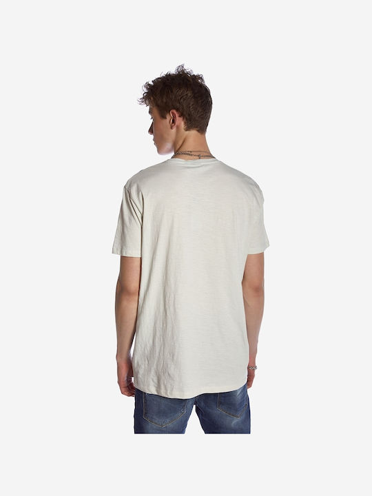 Brokers Jeans Herren T-Shirt Kurzarm Beige