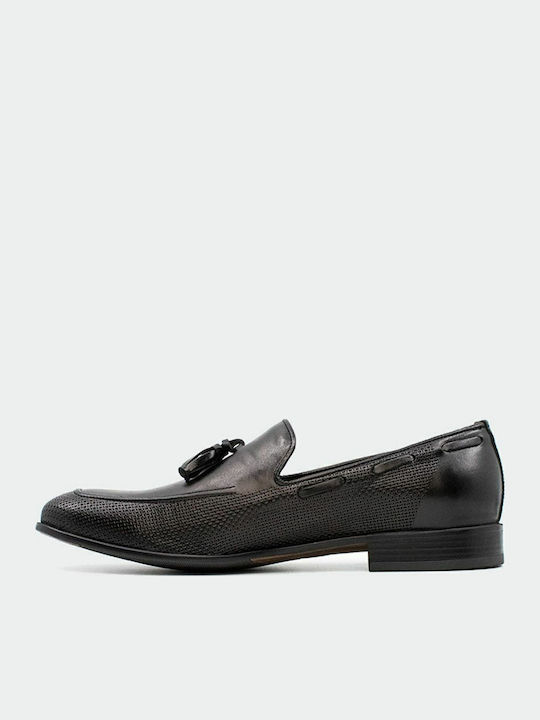 Men's Leather Moccasins Black