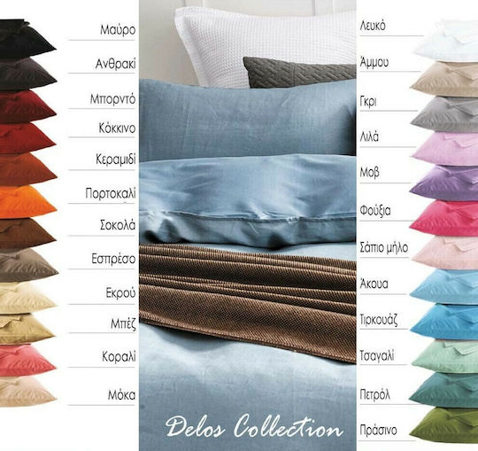 SB Home Sheet for Single Bed with Elastic 100x200+30cm. Delos Bordeaux