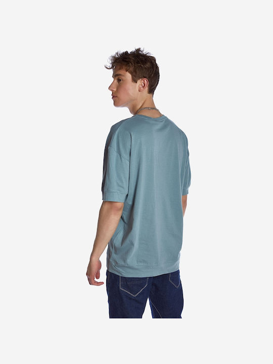 Brokers Jeans Herren T-Shirt Kurzarm Blau