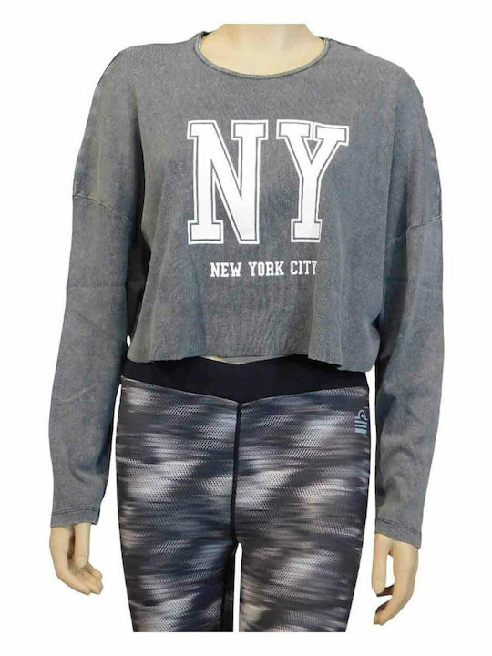 Women's Athletic Crop Top Long Sleeve Irongate