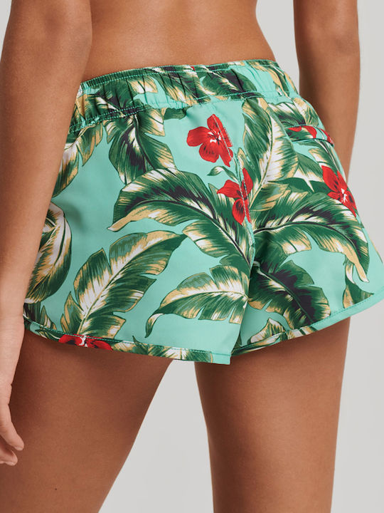 Superdry Flash W Vintage Surf Board Shorts Women's Shorts Beachwear Turquoise