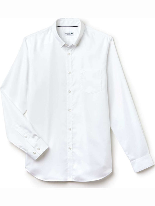 Long-sleeved Cotton Shirt White