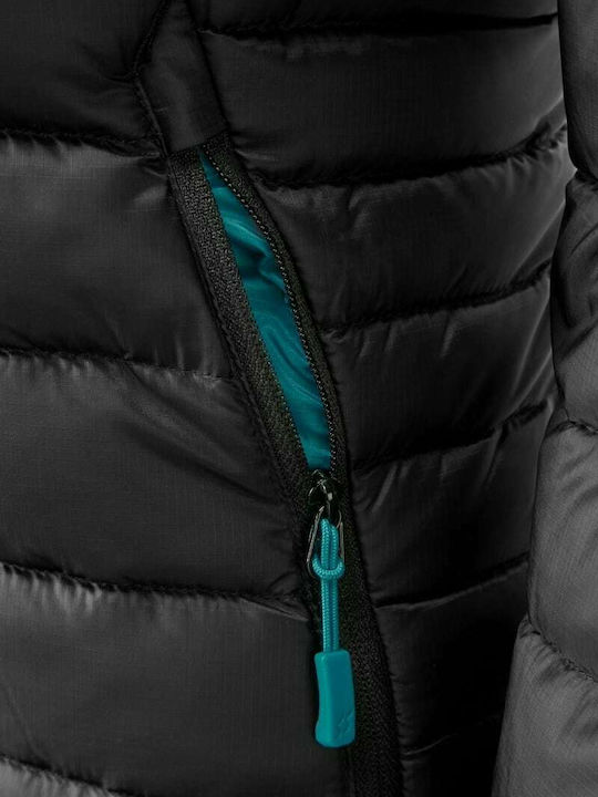 Microlight Alpine Scurtă Jachetă de femei Puffer pentru iarnă Negru