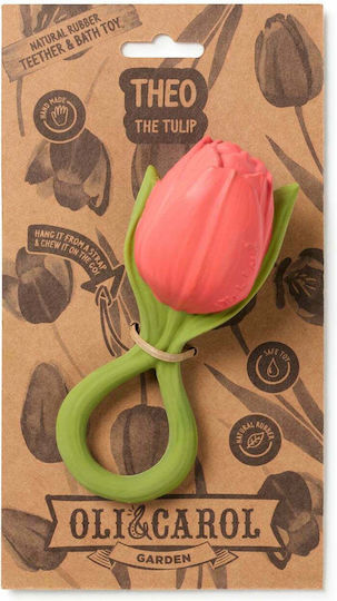 Oli&Carol Theo Tulipa Teether Rubber for 0 Months+