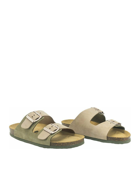 Leather Women's Flat Sandals Anatomic Olivia Nocciola