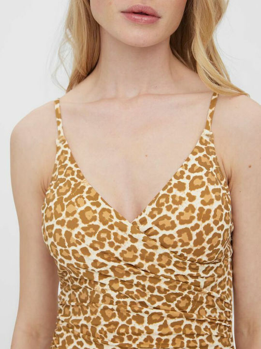 Ολόσωμο Μαγιό Animal Print Beige/Birch