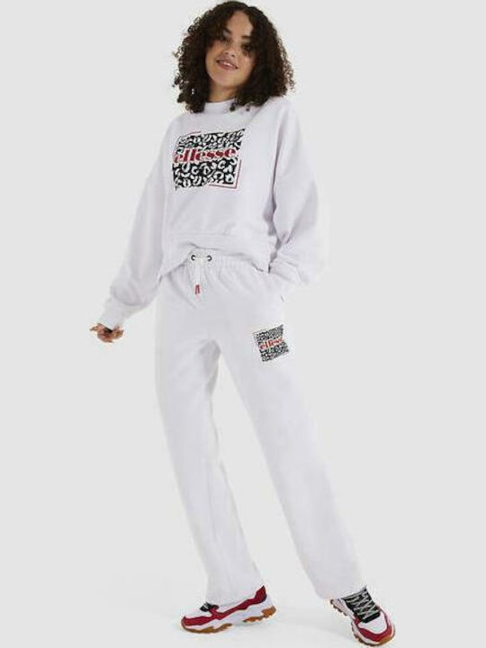Zoo High Waist Sweatpants White