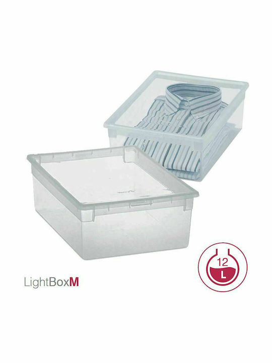 Terry Plastic Storage box with Cap Transparent 39.6x27.8x13.2cm 1pcs