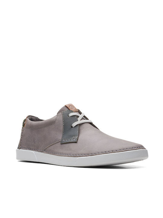 Clarks Gereld Low Ανδρικά Casual Παπούτσια Γκρι