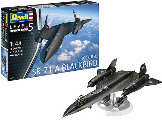 Revell Lockheed SR-71 A Blackbird Modeling Figure Airplane 206 Pieces in Scale 1:48