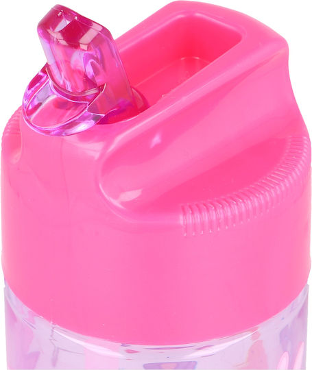 Stor Kids Water Bottle Peppa Pig Plastic with Straw Pink 430ml