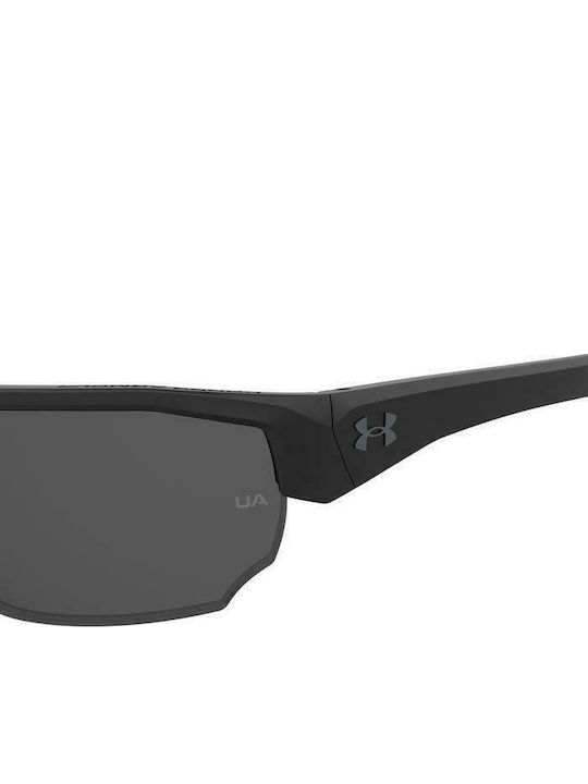 Under Armour Unisex Sunglasses with Black Plastic Frame and Black Lens UA 0012/S 003/M9