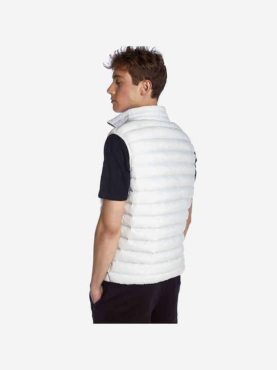 Camaro Men's Sleeveless Puffer Jacket White