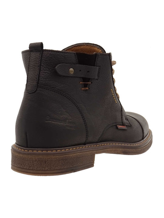 Piele Negru Ghete barbati