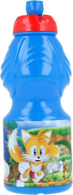 Stor Kids Plastic Water Bottle Blue 400ml