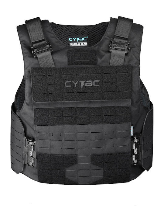 Cytac Kampfweste Plate Carrier Cytac Black Mission Orientiert