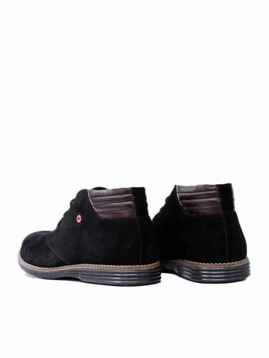 Suede Ανδρικά Μποτάκια Μαύρα