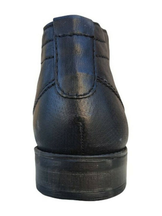 A025-309 Кожени Черен Мъжки ботуши