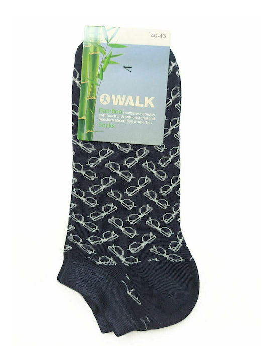 Walk Men's Patterned Socks Blue