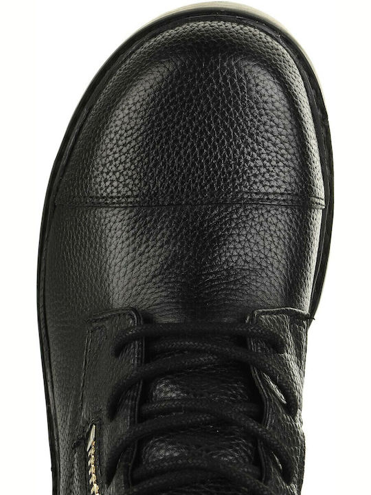 Leather Women's Boots with Laces Balie Black