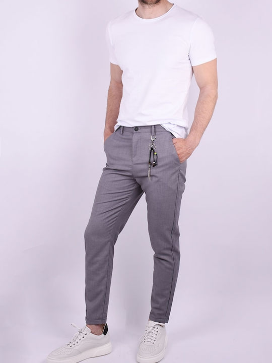 Fabric chino pants grey Grey Grey