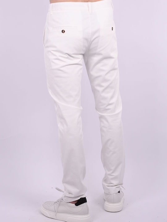 Stoff Chino Hose Chino Tasche weiß Off white