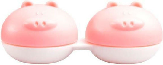 Funny Animals Θήκη Φακών Επαφής Pink Pig