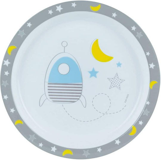 Ango Σετ Φαγητού Space από Πλαστικό Γκρι 3τμχ