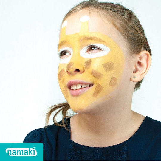 Karneval Gesichtsbemalung Set Löwe und Giraffe 2.5gr Bunt 3Stück