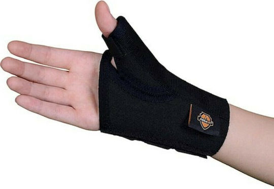 Armor Orthopedics ARH15 Schiene Handgelenk Rechte Seite mit Daumen in Schwarz Farbe