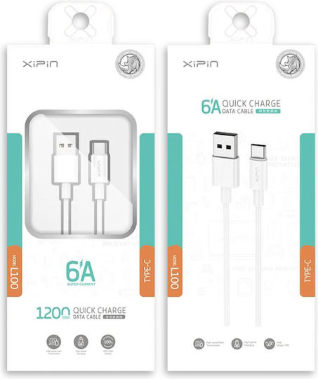 Xipin L100 USB-A to Lightning Cable White 1.2m