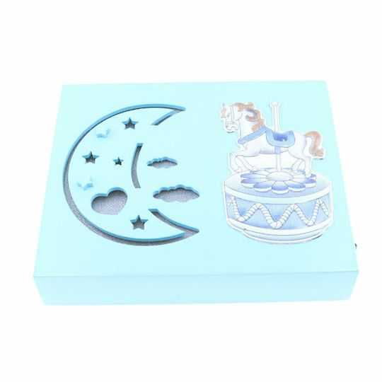 Prince Silvero Lampă decorativă pentru copii Carusel Turcoaz 16x13cm