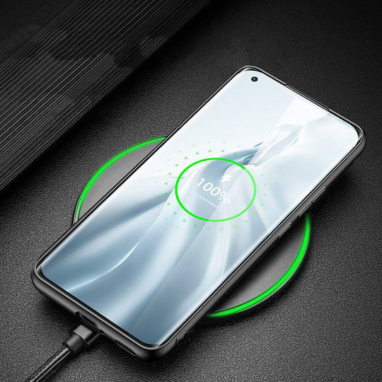 Dux Ducis Fino Задна корица Силикон / Текстил Син (Xiaomi Mi 11)