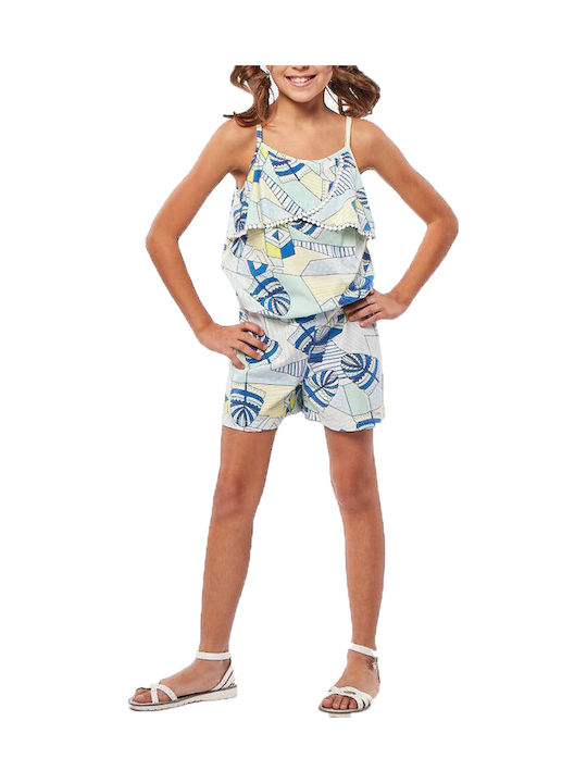 Evita Kids One-piece Fabric Shorts/Bermuda White