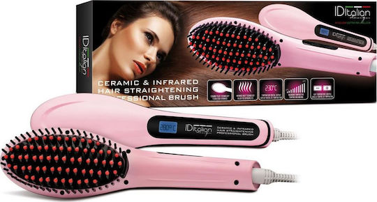 ID Italian Ceramic Electric Brush for Straightening 50W