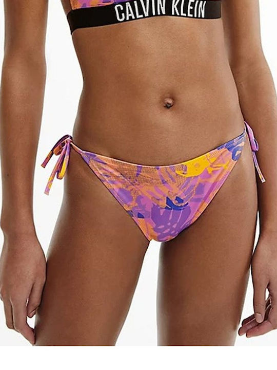 Bikini Slip with Ties Floral