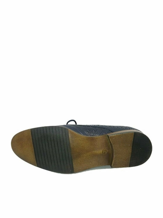 Δερμάτινα Ανδρικά Oxfords Μπλε