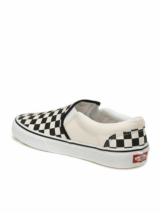 Asher Checkers Πάνινα Ανδρικά Slip-On Μπεζ