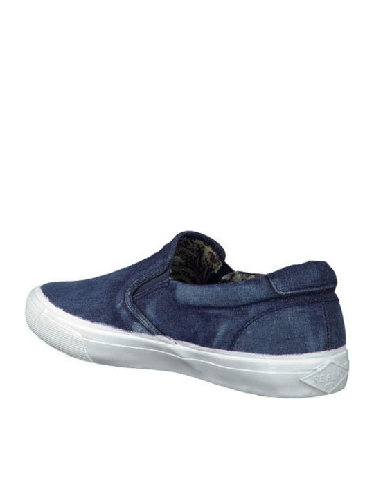 Πάνινα Ανδρικά Slip-On Μπλε