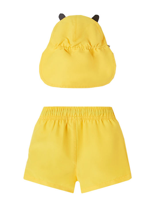 Mayoral Kinder Badeanzug Badeshorts mit Hut Gelb