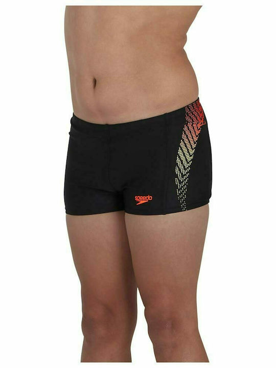 Speedo Plastisol Placement Costum de baie pentru copii Pantaloni scurți de înot Îmbrăcăminte de înot pentru copii Negru