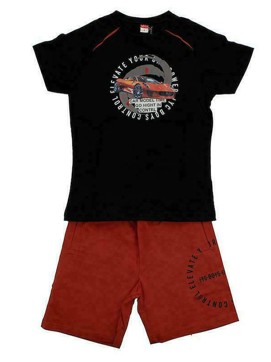 Joyce Kids Set with Shorts Summer 2pcs Black