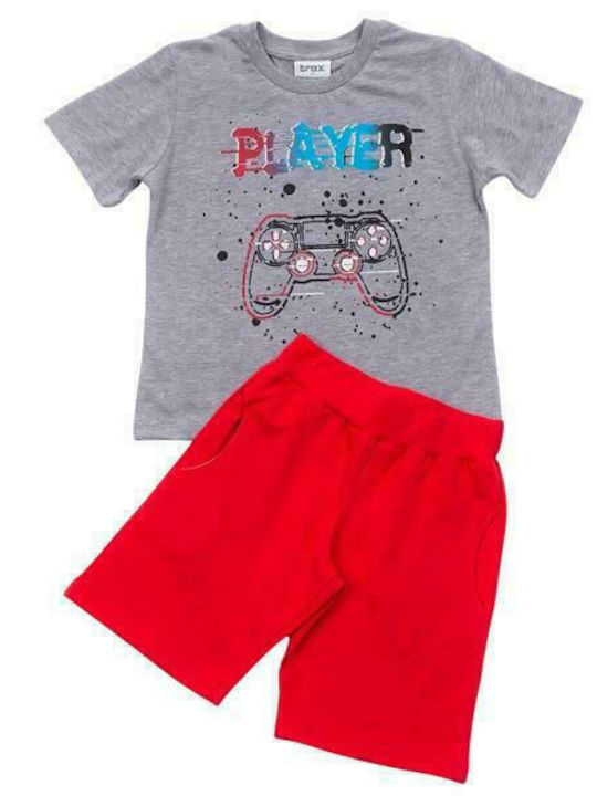 Trax Kids Set with Shorts Summer 2pcs Gray