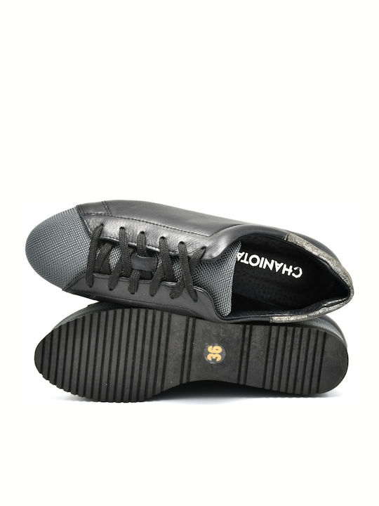 242 Γυναικεία Flatforms Sneakers Μαύρα