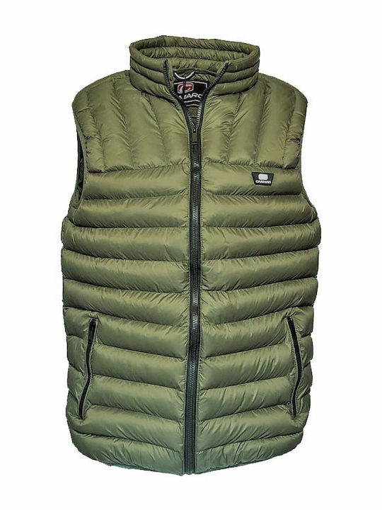 Sleeveless Jacket Puffer Khaki